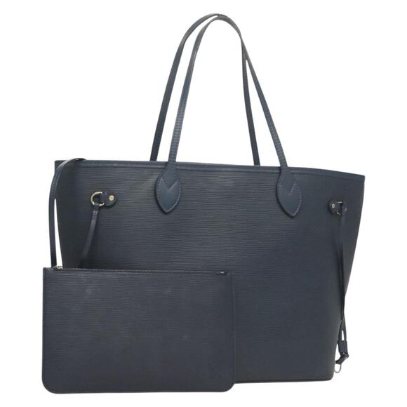 LOUIS VUITTON Epi Neverfull MM Tote Bag Andigo Blue M40885 - Picture 1 of 16